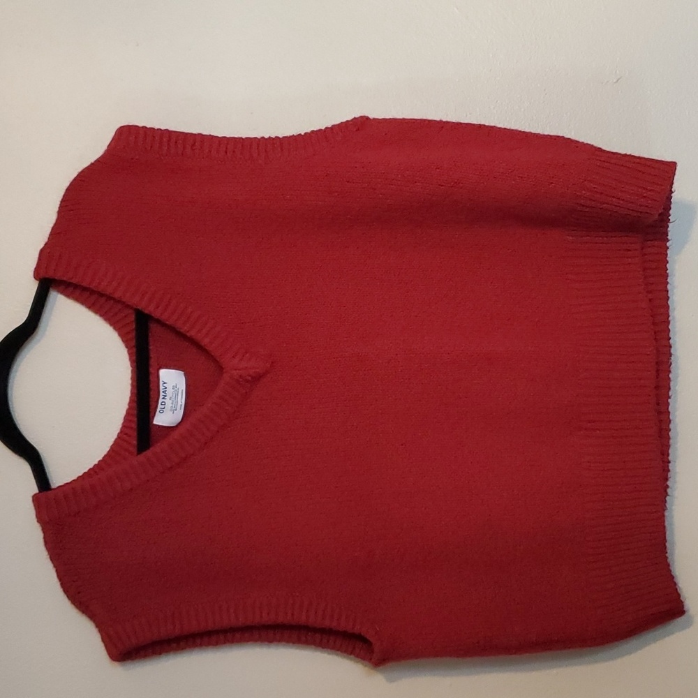 Burgundy sweater vest